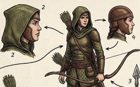 Character design sheet from an artist