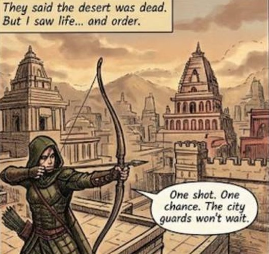 The same panel, lettered